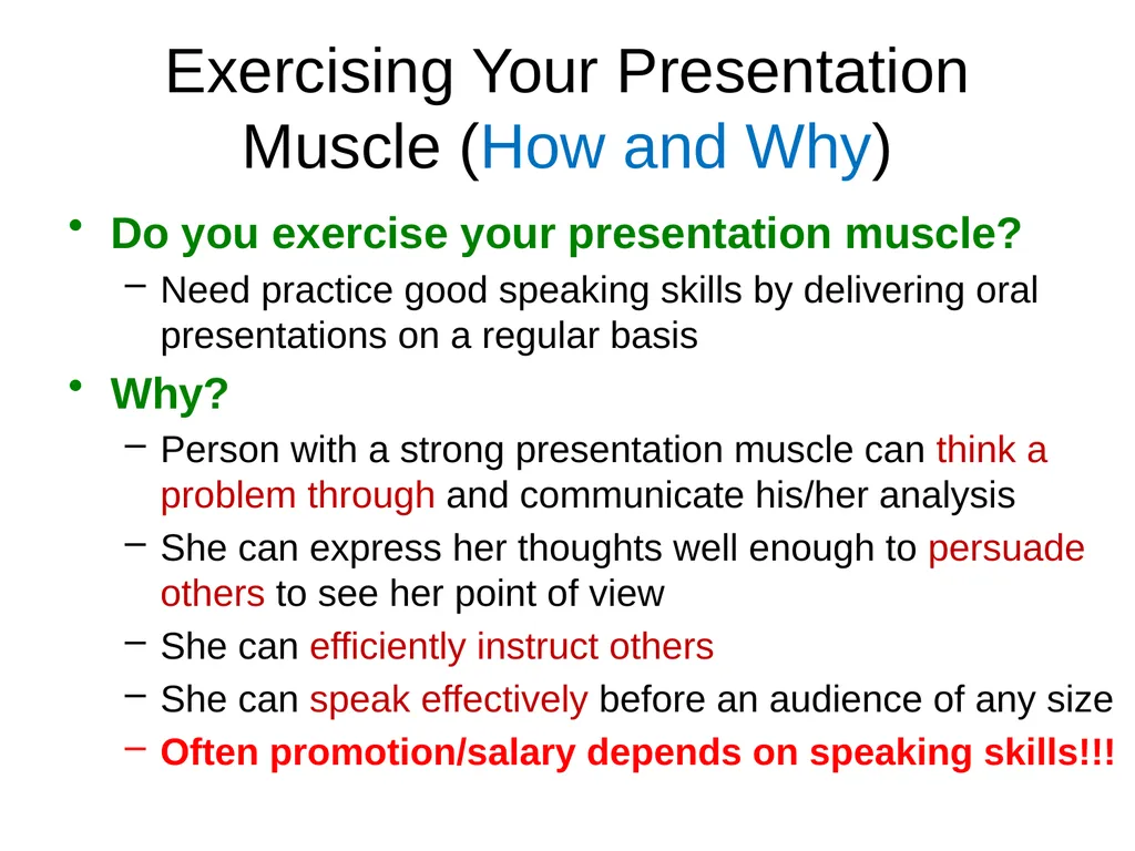 Excellence in Oral Presentation for Technical - slide 11 of 35