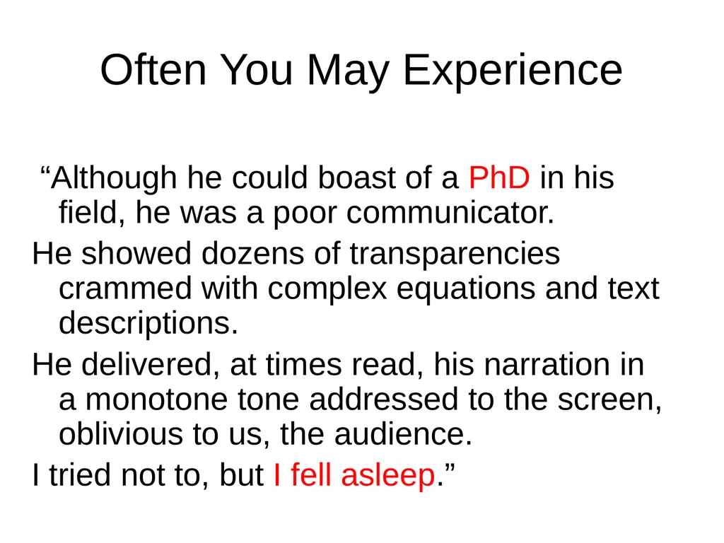 Excellence in Oral Presentation for Technical - slide 5 of 35