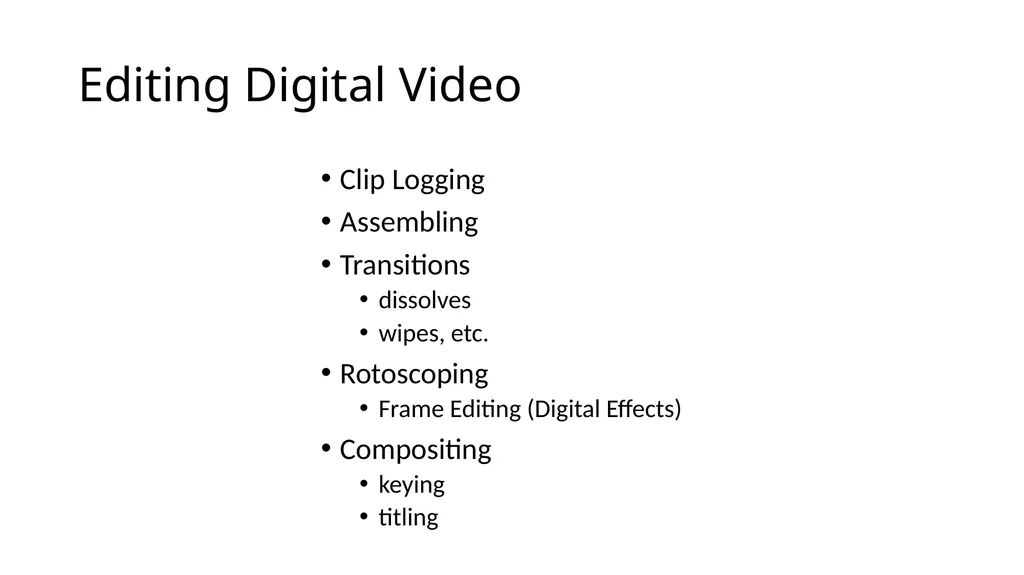 Lecture 13 Digital Video ! With a Primer on CODECs - slide 39 of 49
