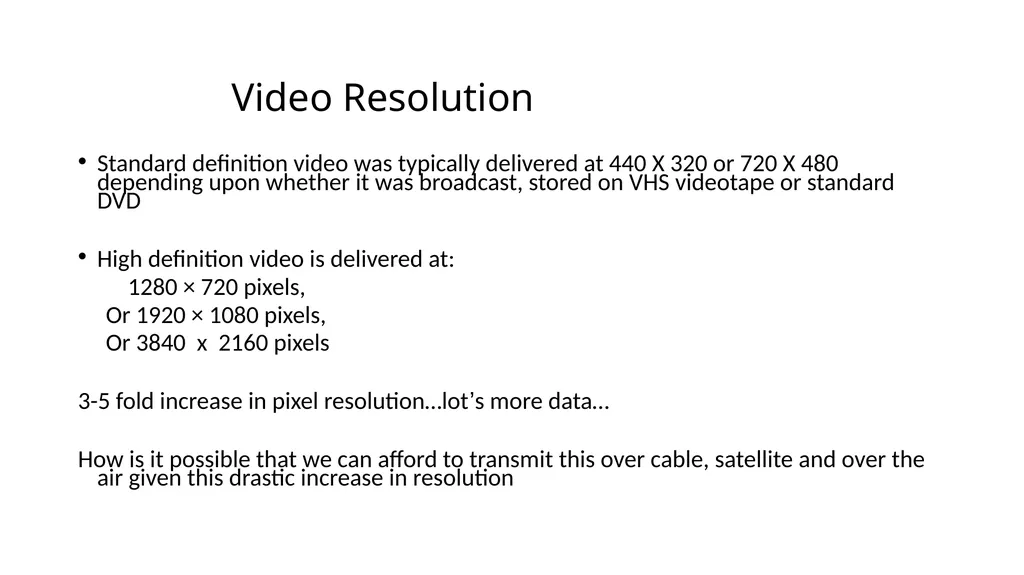 Lecture 13 Digital Video ! With a Primer on CODECs - slide 20 of 49