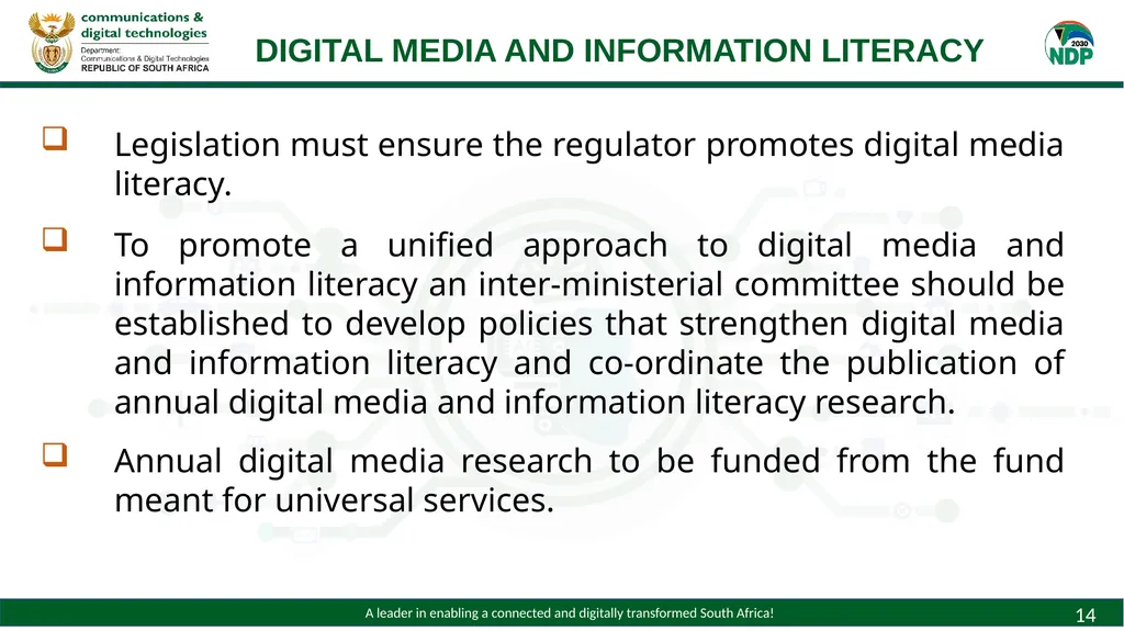 Draft White Paper on Audio and Audiovisual Media - slide 14 of 19