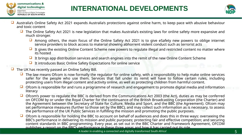 Draft White Paper on Audio and Audiovisual Media - slide 5 of 19