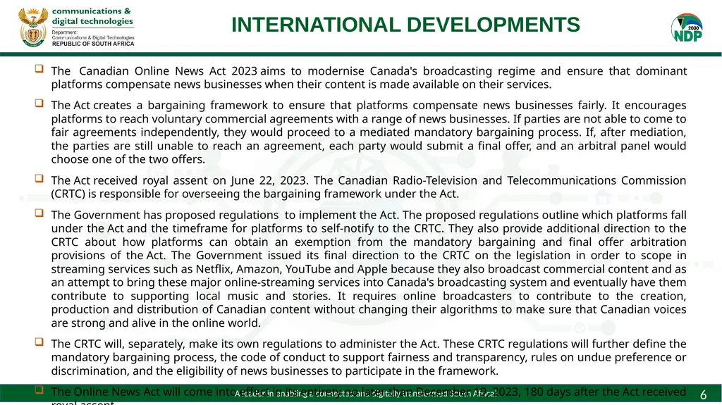 Draft White Paper on Audio and Audiovisual Media - slide 6 of 19