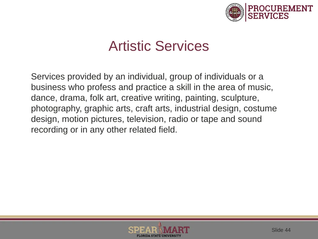 Contractual Services What is a contractual - slide 44 of 53