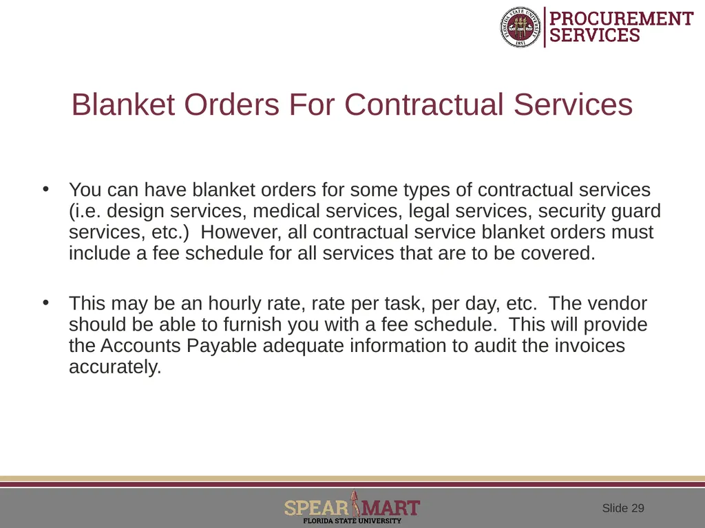 Contractual Services What is a contractual - slide 29 of 53