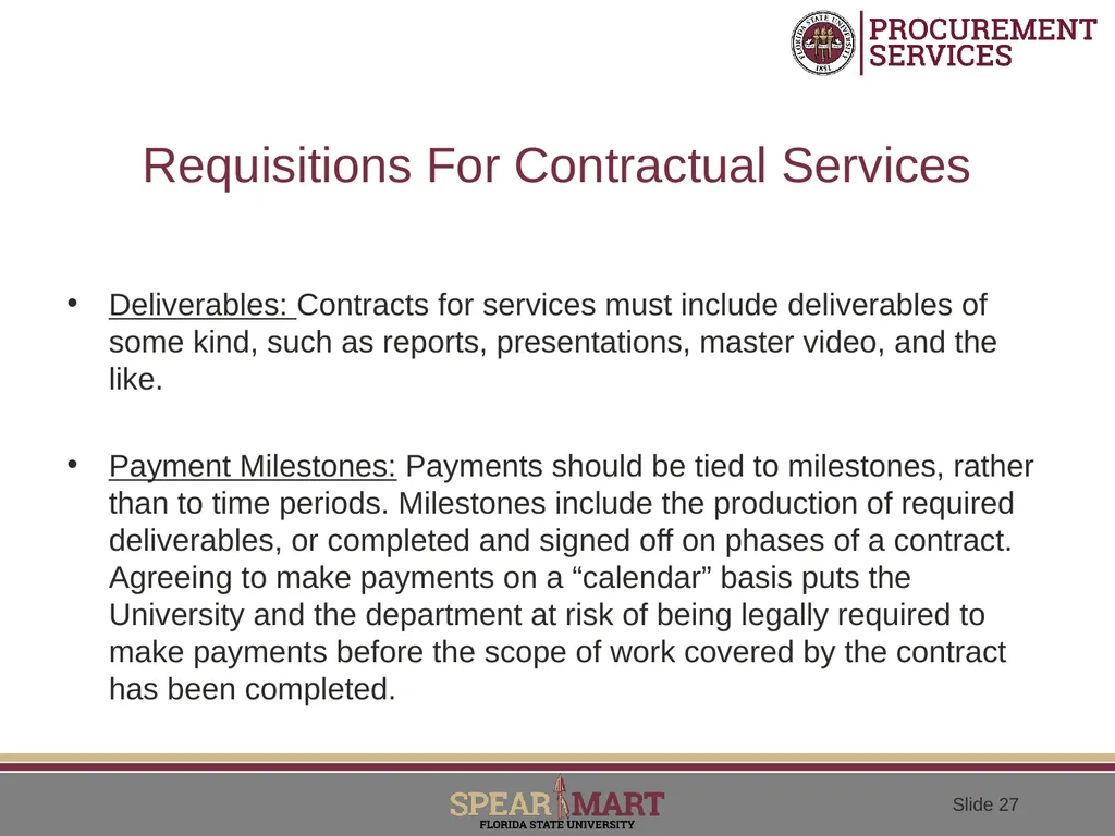 Contractual Services What is a contractual - slide 27 of 53