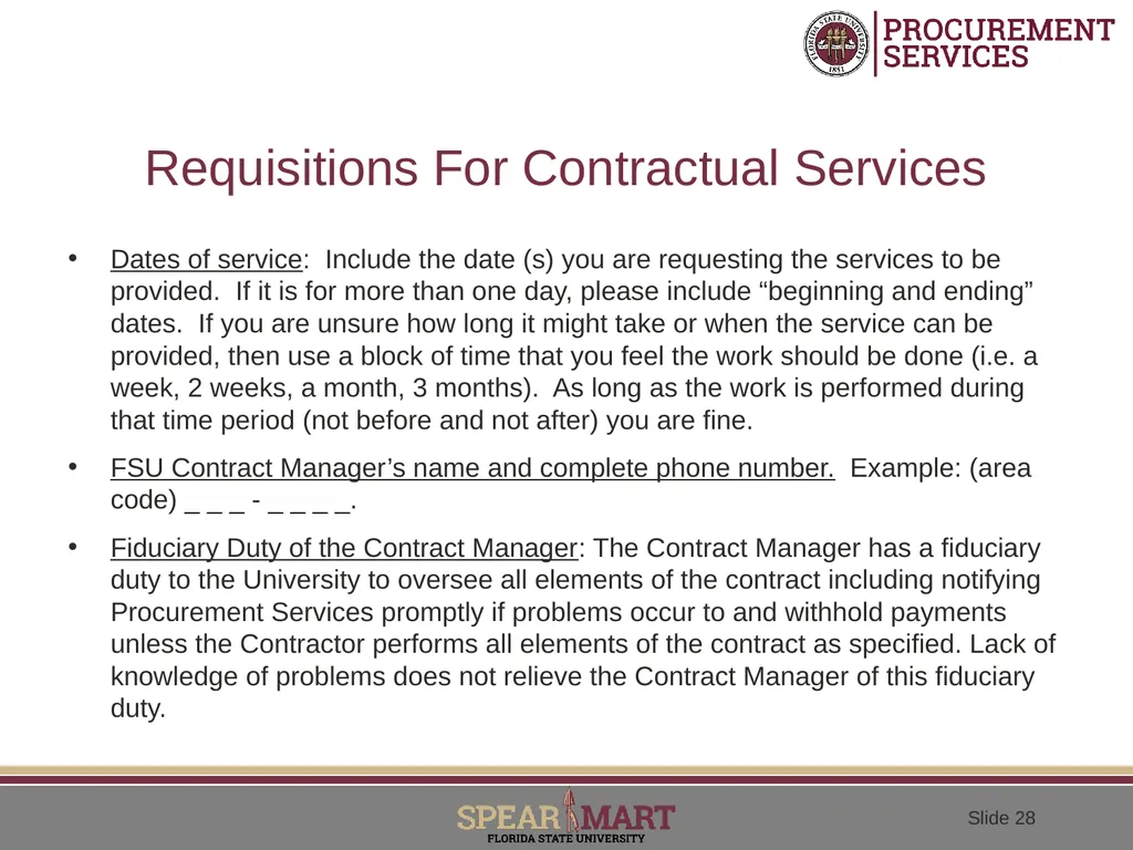 Contractual Services What is a contractual - slide 28 of 53