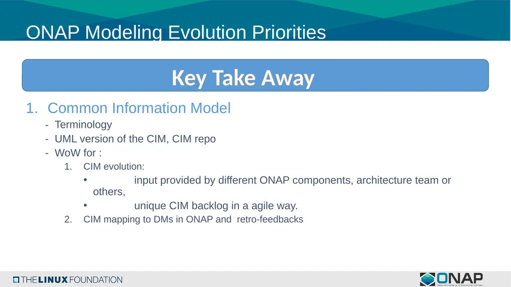 Consideration of Modeling Evolution in ONAP - slide 19 of 24