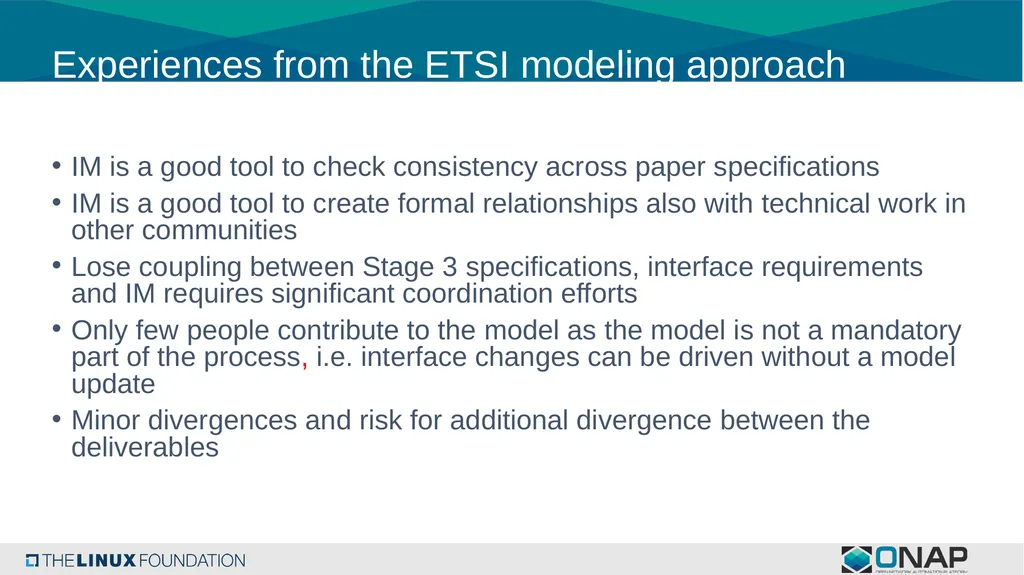 Consideration of Modeling Evolution in ONAP - slide 17 of 24