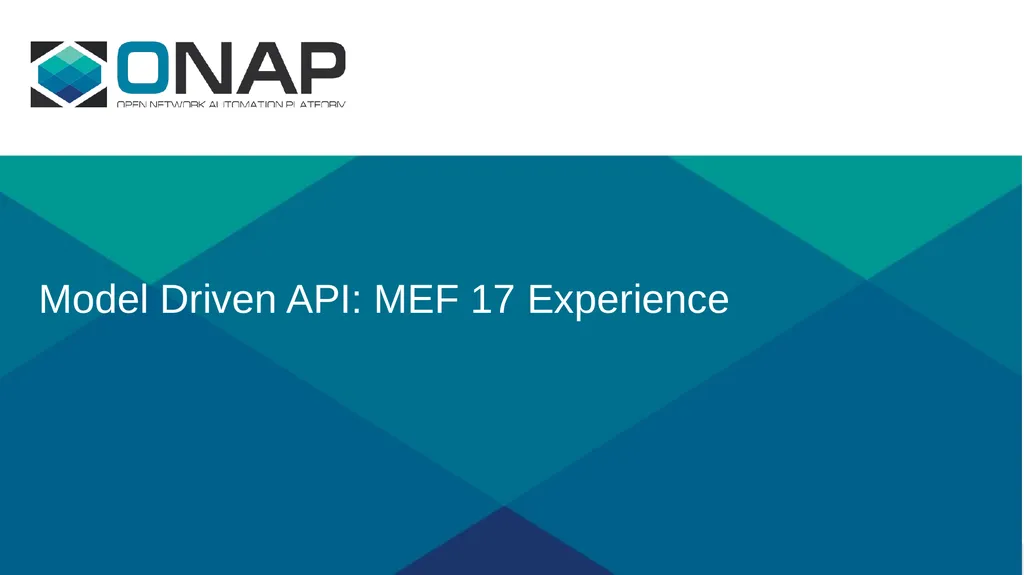 Consideration of Modeling Evolution in ONAP - slide 12 of 24