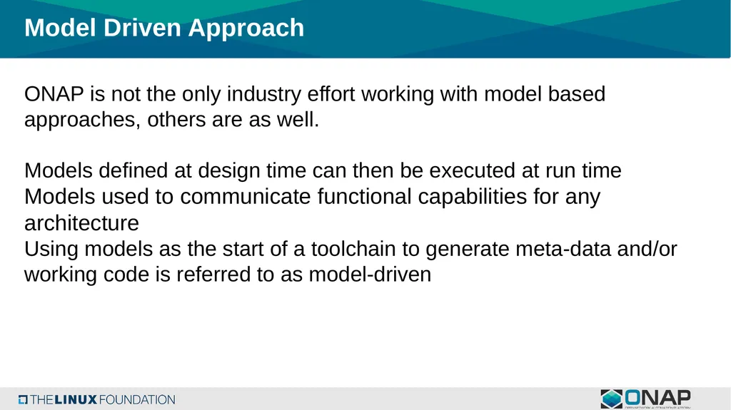 Consideration of Modeling Evolution in ONAP - slide 4 of 24