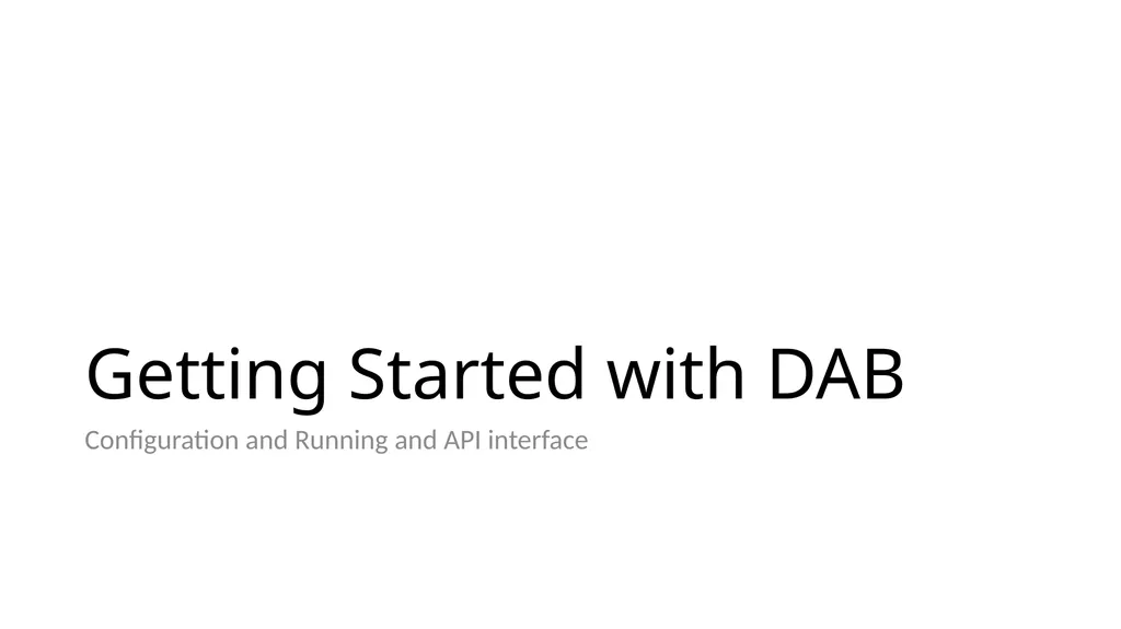Using Data API Builder to Speed Up Application - slide 14 of 37