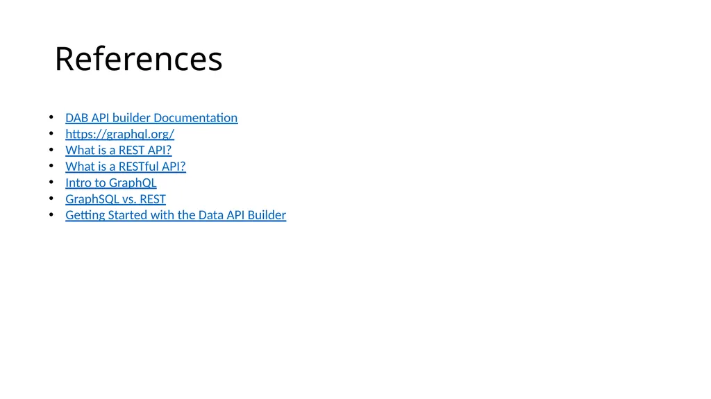 Using Data API Builder to Speed Up Application - slide 36 of 37
