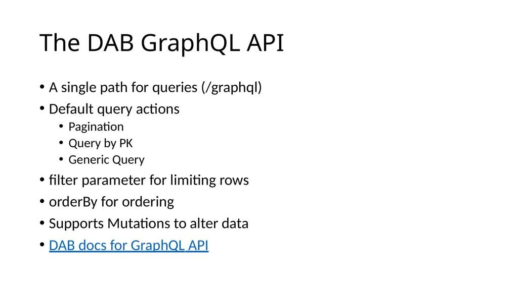 Using Data API Builder to Speed Up Application - slide 30 of 37