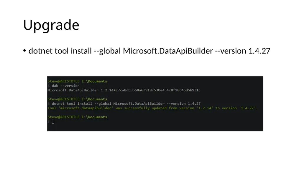 Using Data API Builder to Speed Up Application - slide 13 of 37