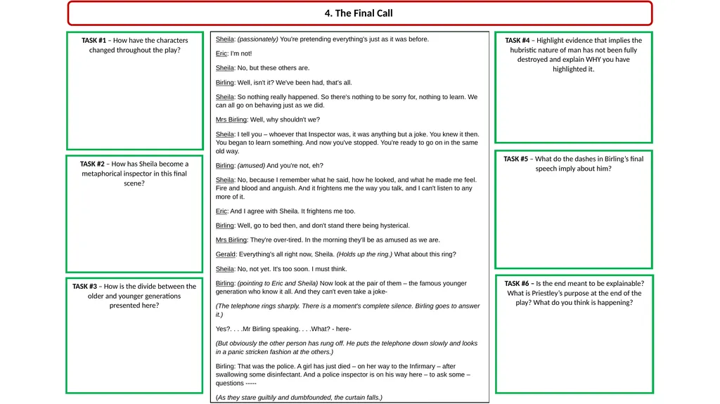 ‘An Inspector Calls’ Revision Act 1 Opening Stage - slide 22 of 22