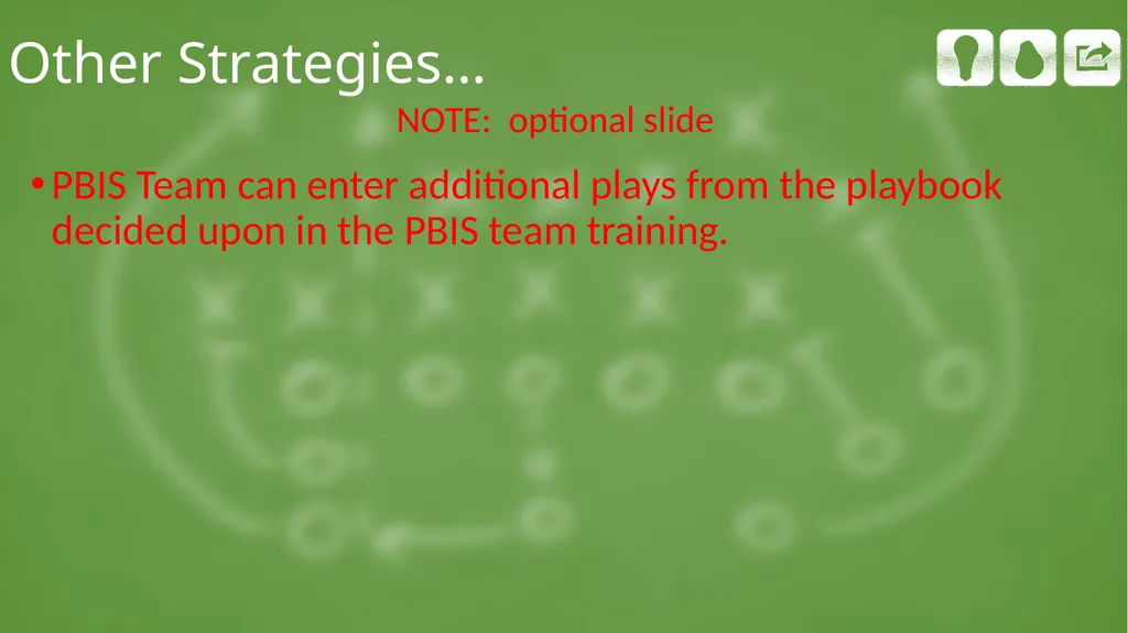PBIS Play-by-Play: Reinforcement Campus Name Here - slide 11 of 12