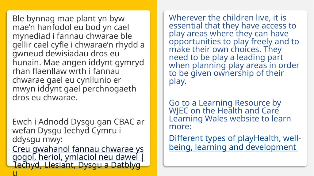 Uned 002 Iechyd, Llesiant, Dysgu a Datblygu UNED - slide 33 of 45