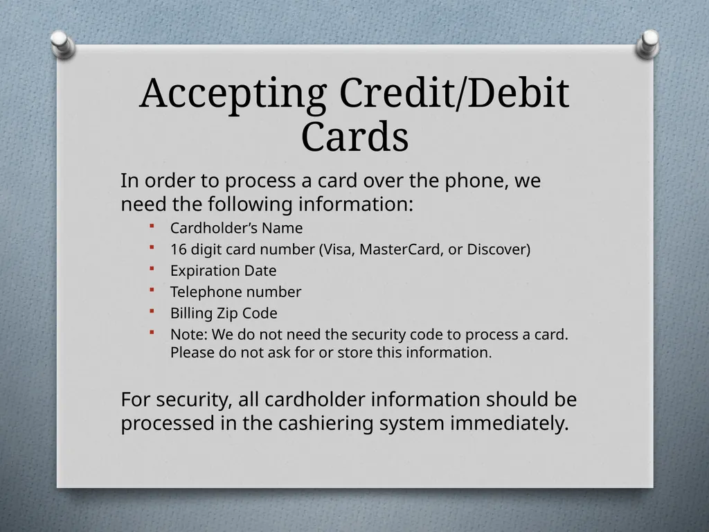 Payment Card Industry Data Security Standards - slide 5 of 8