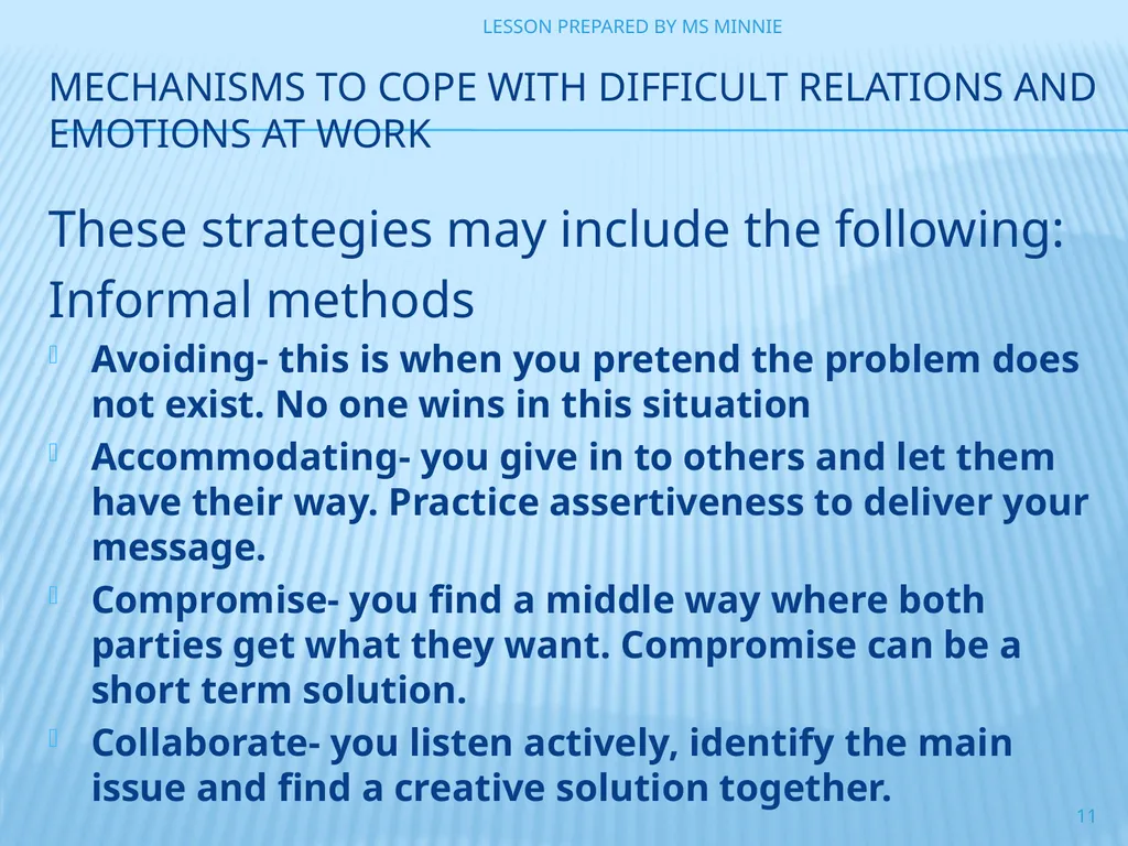 personal and career development LEVEL 3 MODULE 1 - slide 11 of 14