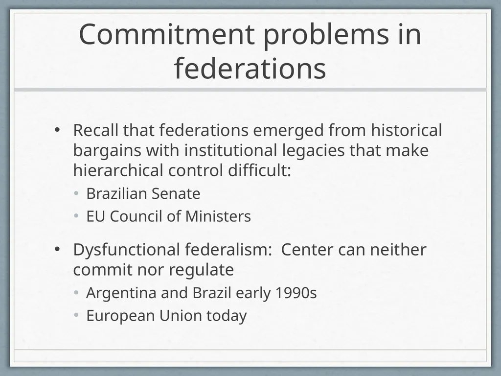 Fiscal Federalism Jonathan Rodden Stanford - slide 68 of 86