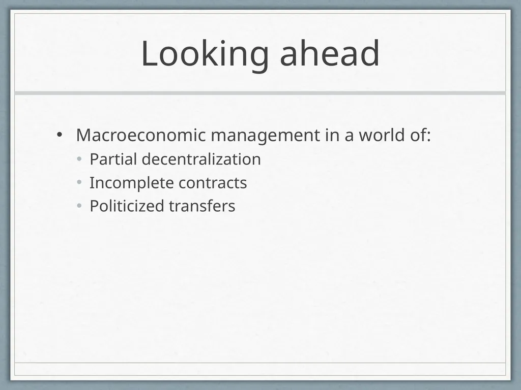 Fiscal Federalism Jonathan Rodden Stanford - slide 51 of 86