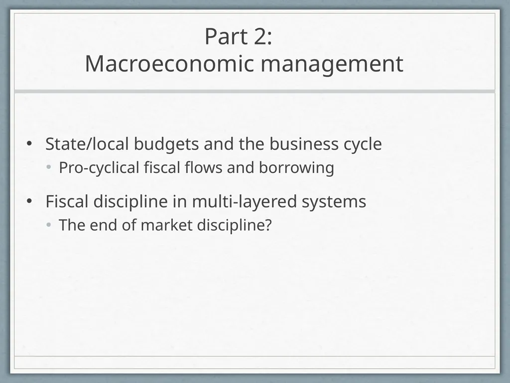 Fiscal Federalism Jonathan Rodden Stanford - slide 3 of 86