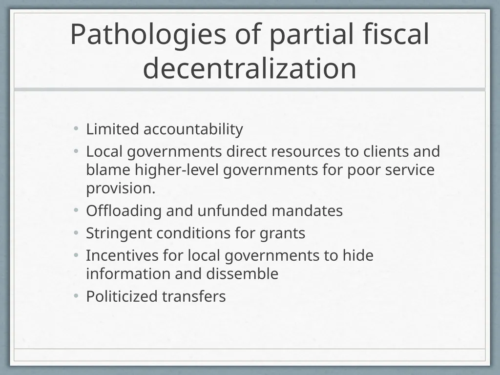 Fiscal Federalism Jonathan Rodden Stanford - slide 23 of 86