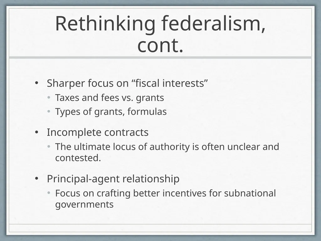 Fiscal Federalism Jonathan Rodden Stanford - slide 25 of 86