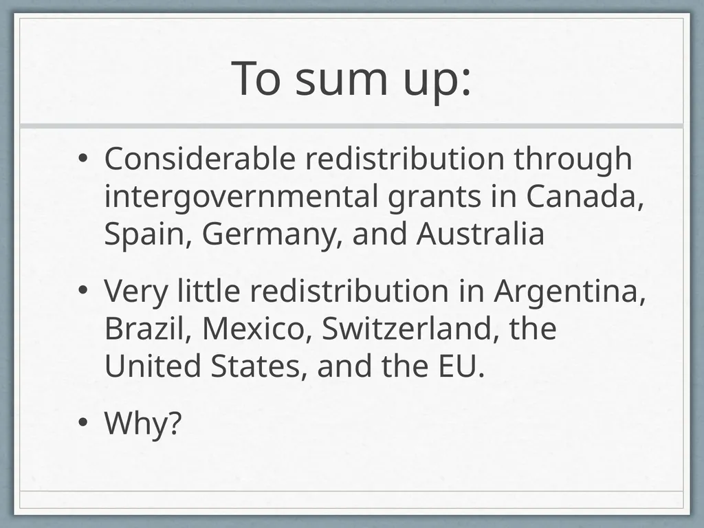 Fiscal Federalism Jonathan Rodden Stanford - slide 38 of 86