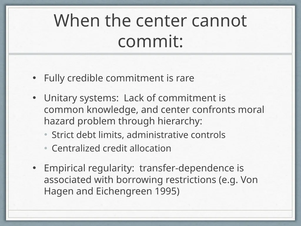 Fiscal Federalism Jonathan Rodden Stanford - slide 67 of 86