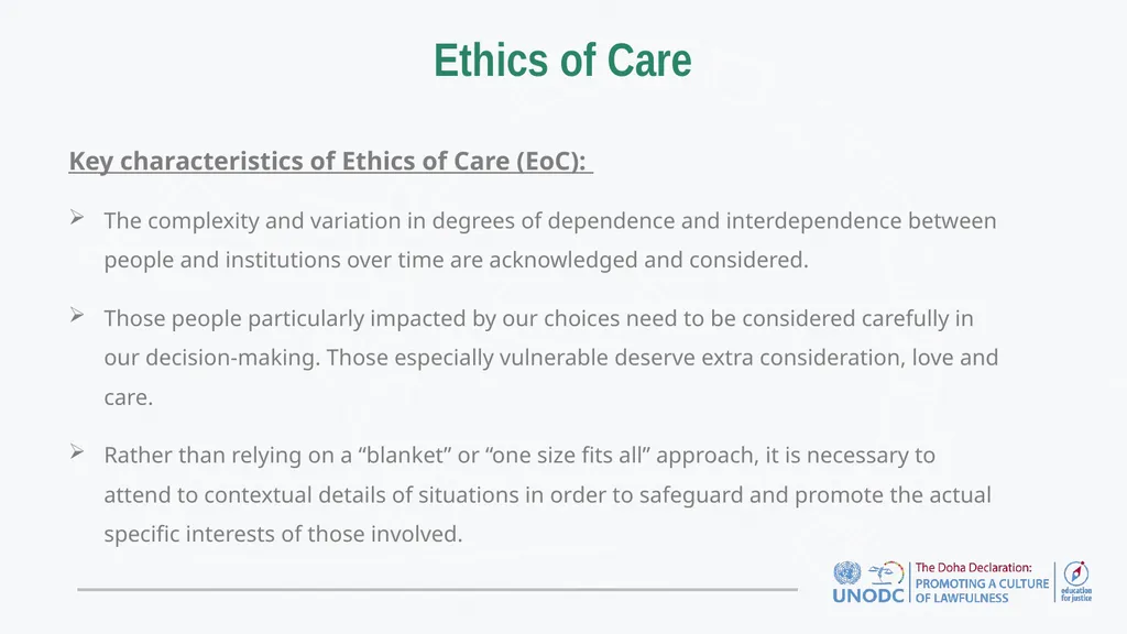 Education for Justice (E4J) Integrity and Ethics - slide 5 of 14