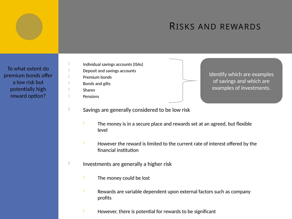 Managing personal finance A4 Managing personal - slide 18 of 23