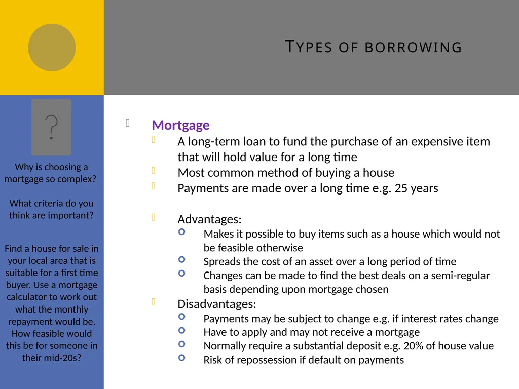 Managing personal finance A4 Managing personal - slide 8 of 23