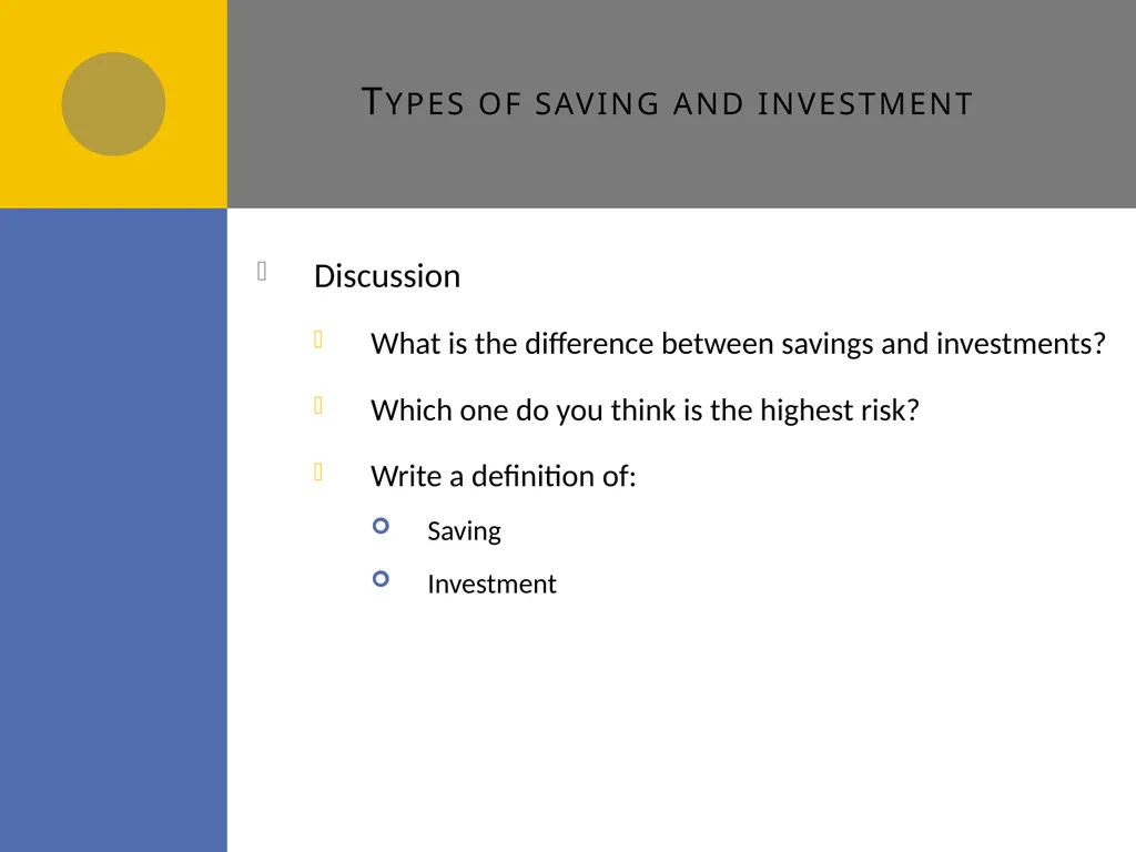 Managing personal finance A4 Managing personal - slide 11 of 23