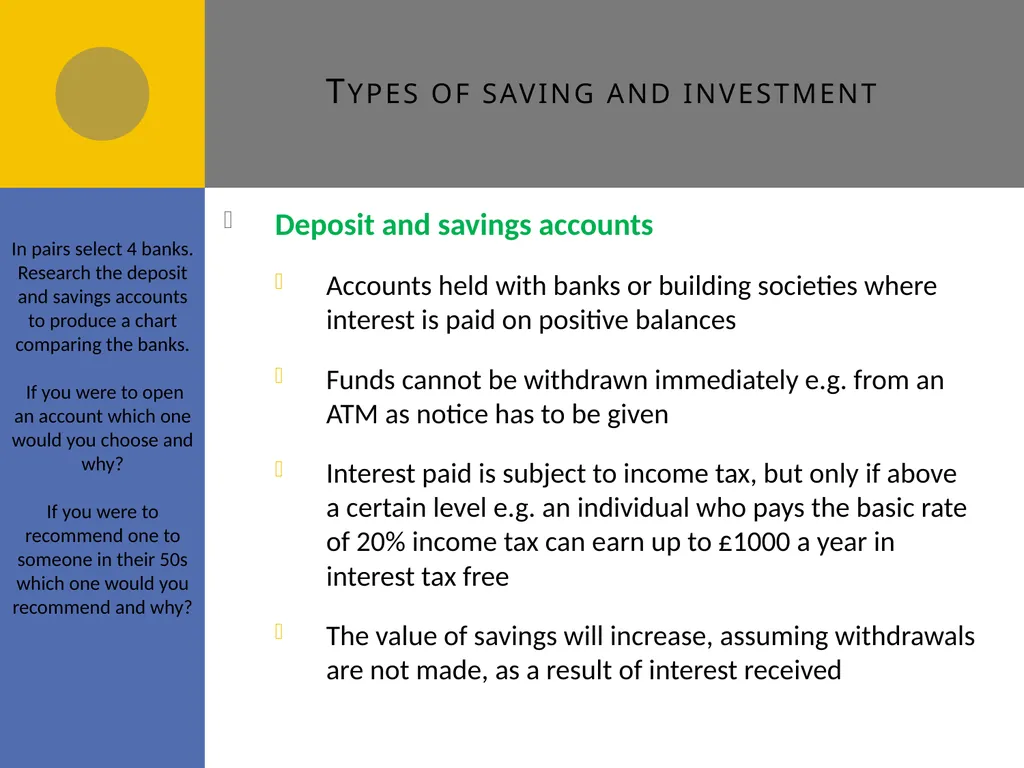 Managing personal finance A4 Managing personal - slide 13 of 23