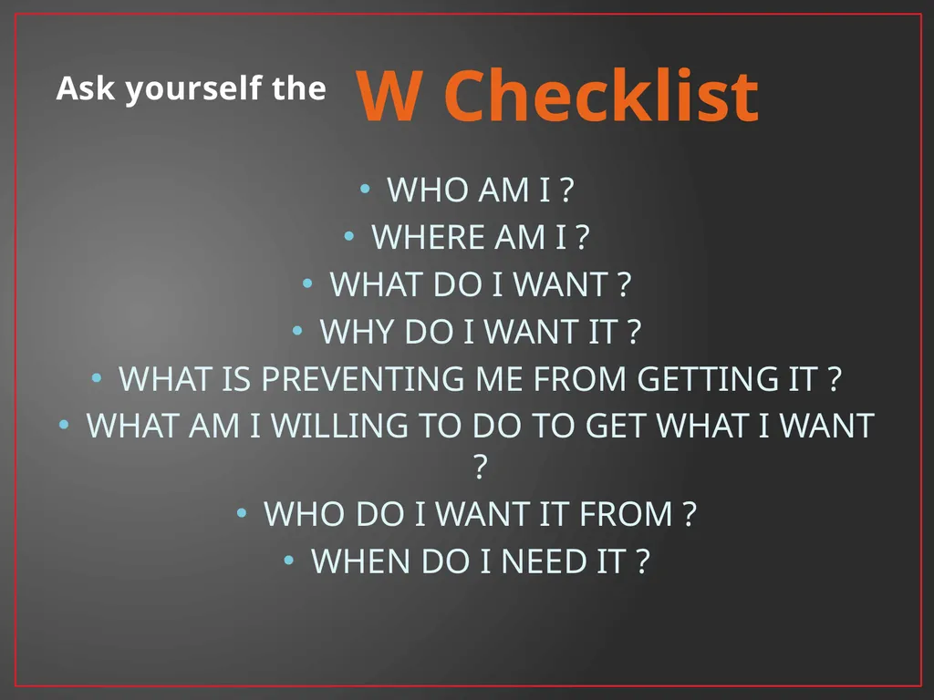 Developing A Character Fundamentals of Theatre I - slide 24 of 39