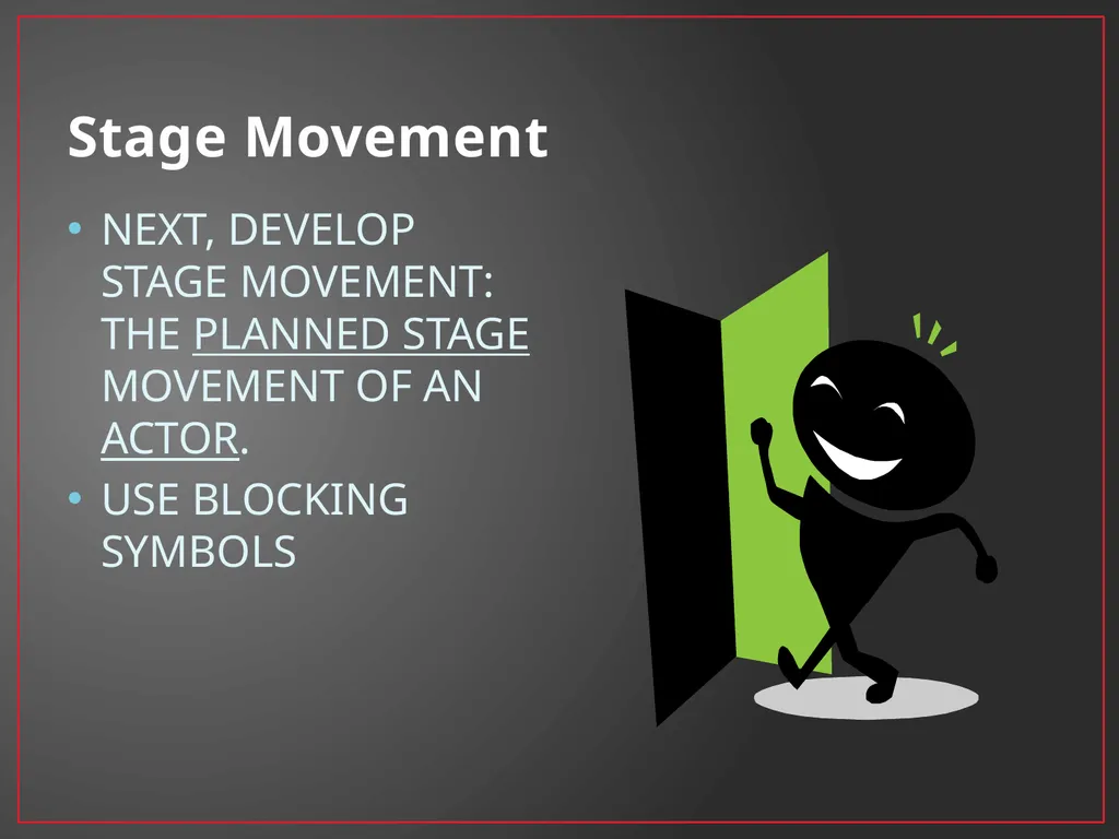 Developing A Character Fundamentals of Theatre I - slide 27 of 39