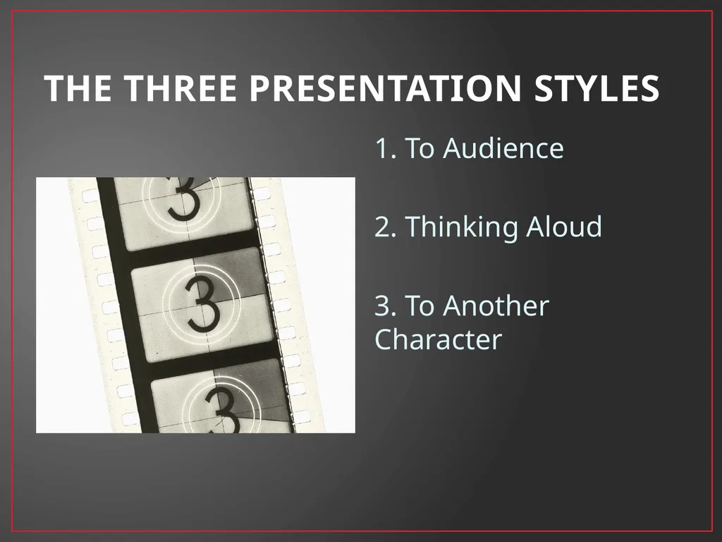 Developing A Character Fundamentals of Theatre I - slide 6 of 39