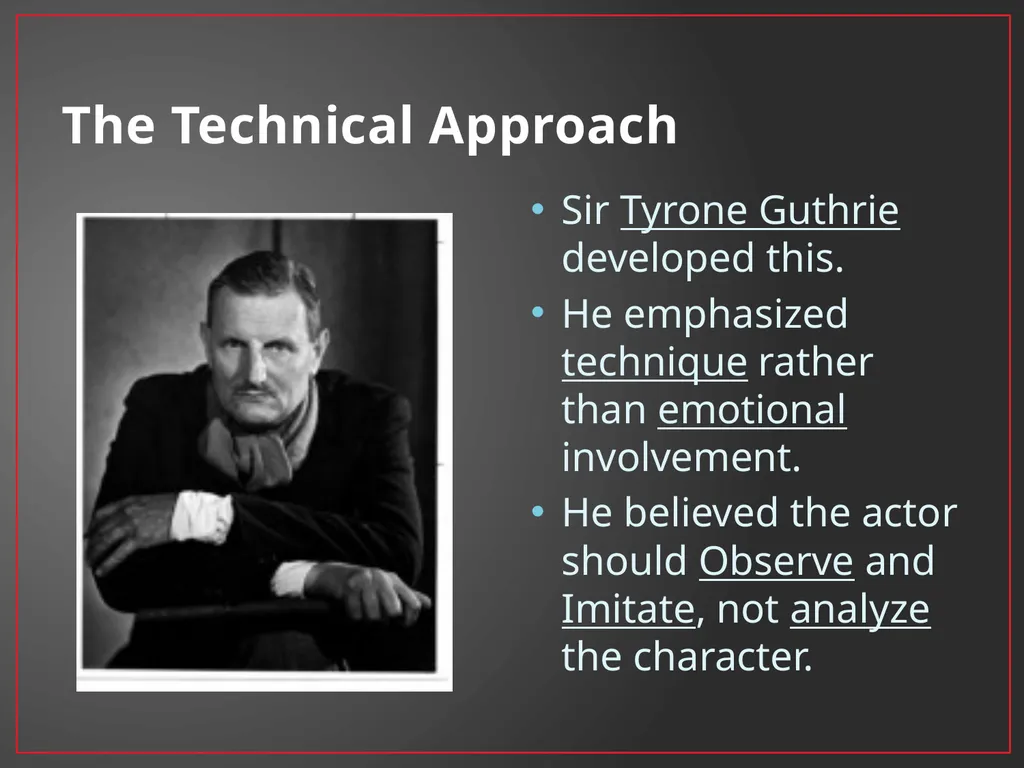 Developing A Character Fundamentals of Theatre I - slide 18 of 39