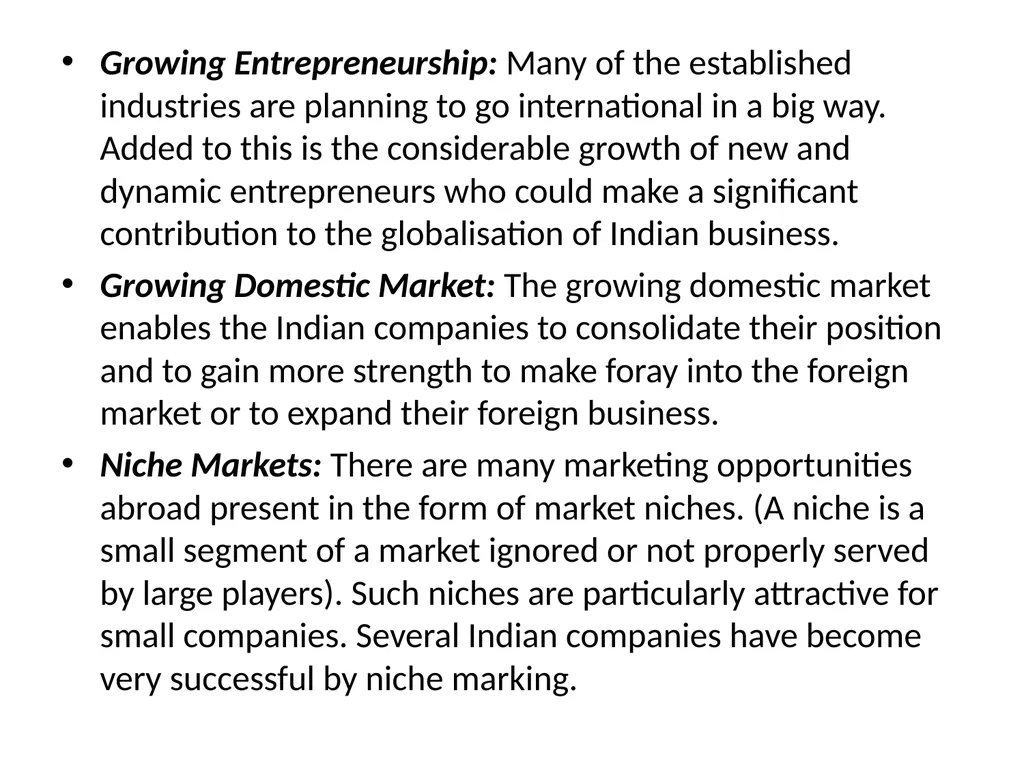 India in the Global Setting: India an Emerging - slide 28 of 43