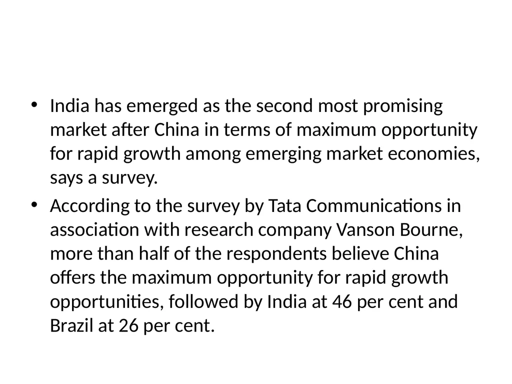 India in the Global Setting: India an Emerging - slide 6 of 43