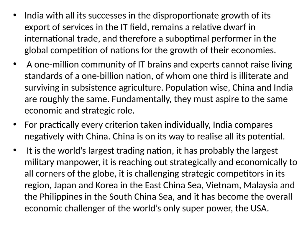 India in the Global Setting: India an Emerging - slide 13 of 43