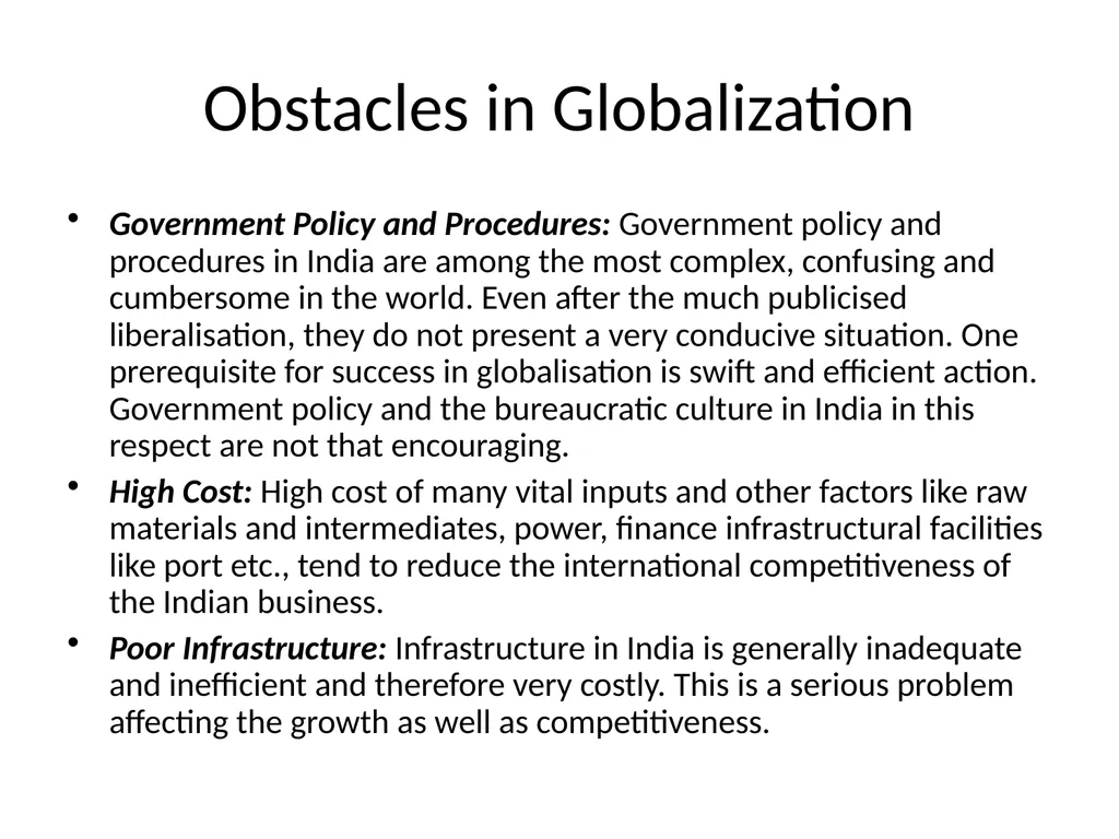 India in the Global Setting: India an Emerging - slide 23 of 43