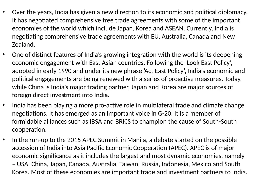India in the Global Setting: India an Emerging - slide 19 of 43