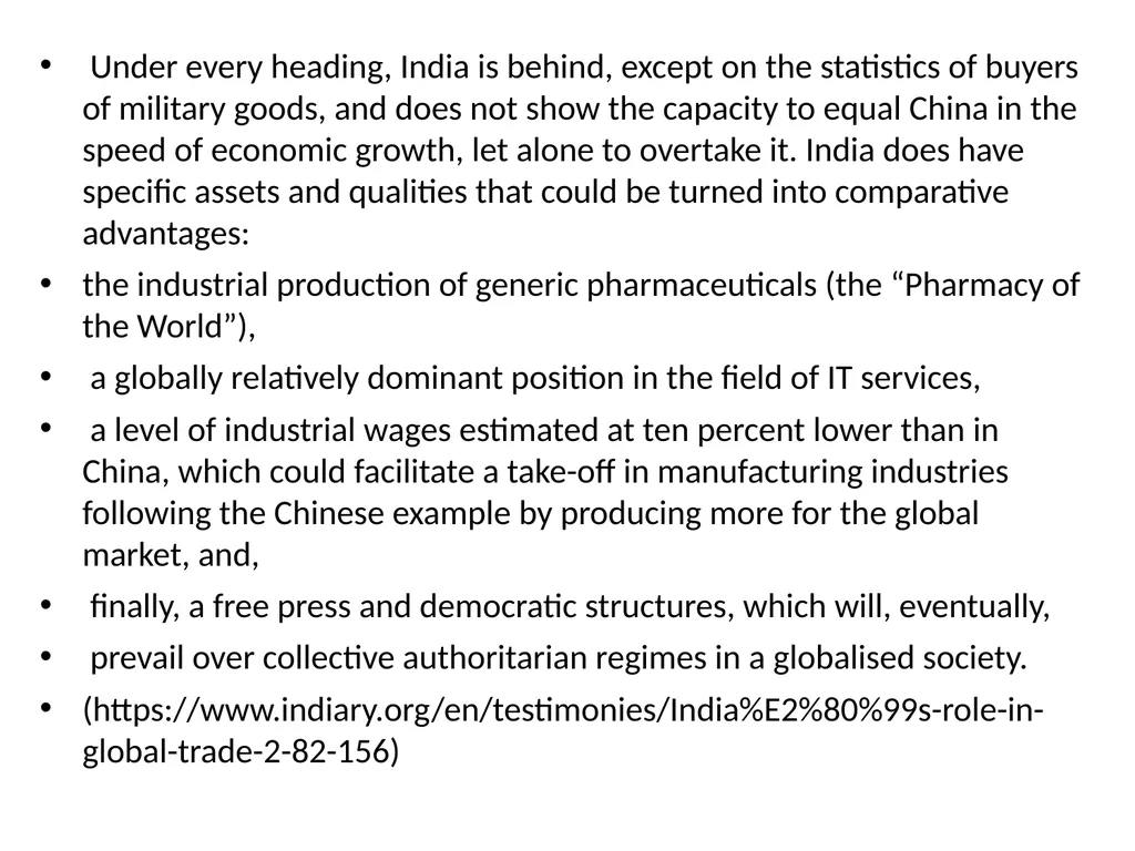India in the Global Setting: India an Emerging - slide 14 of 43
