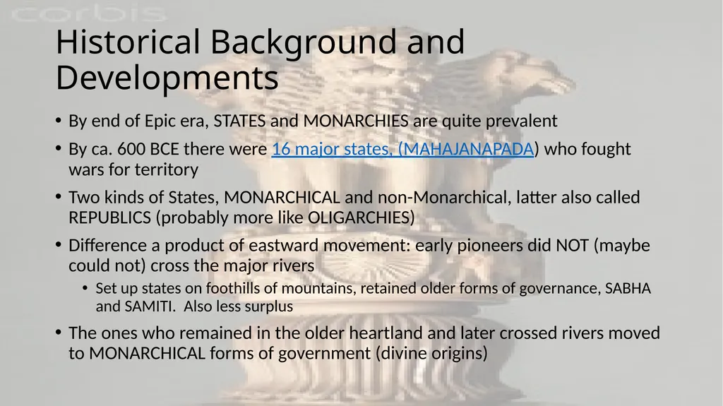 STATES AND EMPIRES c. 400-185 B.C.E Plan/Outline - slide 5 of 19