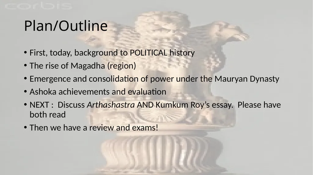 STATES AND EMPIRES c. 400-185 B.C.E Plan/Outline - slide 2 of 19