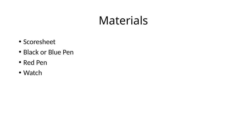 SCVOA Scoring Tutorial 2019 Materials Scoresheet - slide 2 of 69