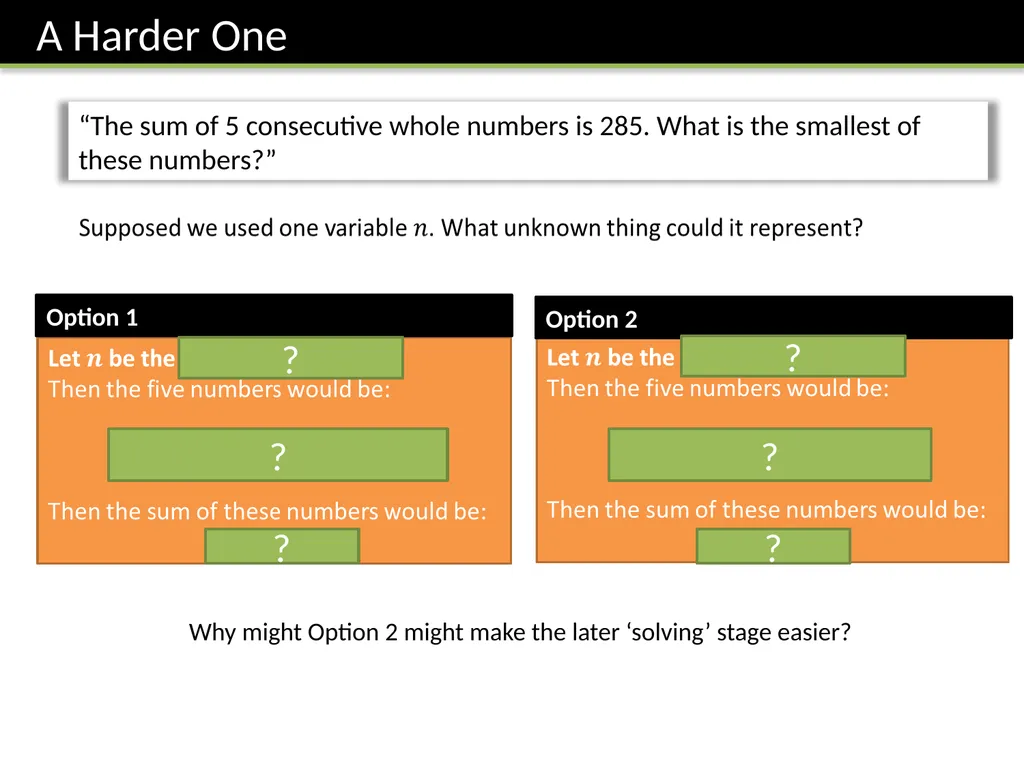 Year 7 Algebraic Expressions Dr J Frost - slide 23 of 27